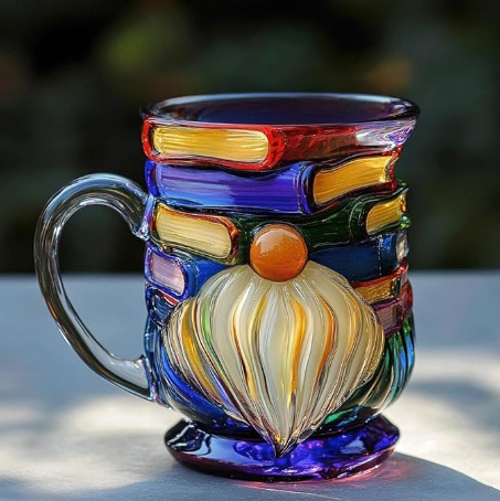 Tazza Artigianale per Nani per Amanti dei Libri 3D